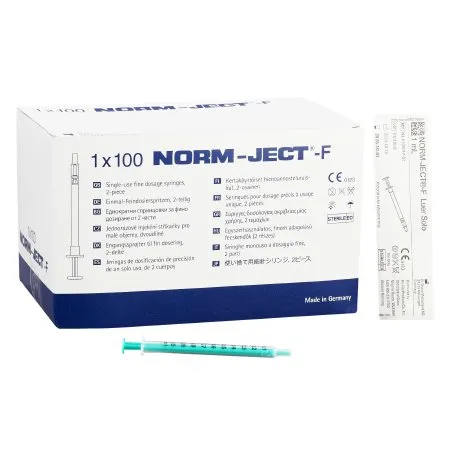 AirTite Products - Norm-Ject - NJ-9166017-02 - Tuberculin Syringe Norm-ject 1 Ml Luer Slip Tip Without Safety