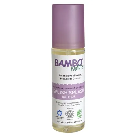 Abena North America - Bambo Nature Splish Splash - 150254 - Bath Oil Bambo Nature Splish Splash 4.9 Oz. Bottle Unscented Oil