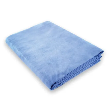MedSource International - MedSource - MS-BS0033 - Burn Sheet MedSource Flat Sheet 60 W X 90 L Inch Blue Nonwoven Tissue Disposable