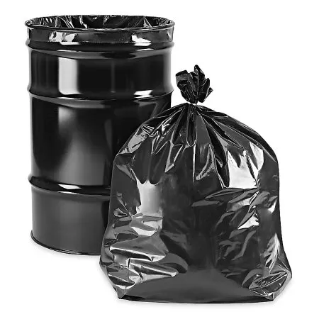 Uline - S-22477BL - Trash Bag Uline 30 Gal. Black Lldpe 6 Mil 30 X 36 Inch Flat Seal Bottom Coreless Roll