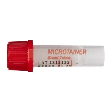BD Becton Dickinson - BD Microtainer - 365963 -   Capillary Blood Collection Tube Plain 250 µL to 500 µL BD Microgard Closure Plastic Tube