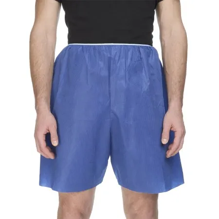 McKesson - 16-1102 - Exam Shorts Large Blue SMS Adult Disposable