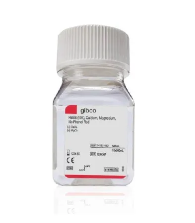 Fisher Scientific - Gibco - 14185052 - Cell Culture Reagent Gibco Hank s Balanced Salt Solution (hbss) 10x / Ph 5.8 To 6.1 500 Ml