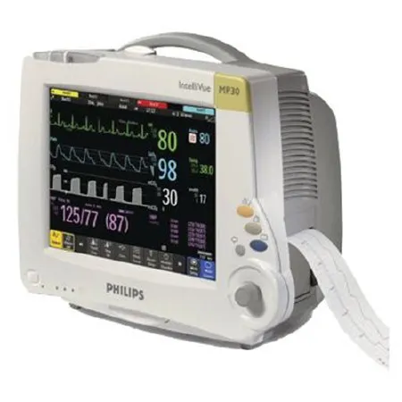 Auxo Medical - Philips Intellivue MP30 - AM-MP30 - Refurbished Patient Monitor Philips Intellivue Mp30 Monitoring Ecg, Nibp, Spo2 Battery Operated