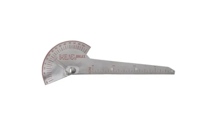 Fabrication Enterprises - 12-1016-25 - Baseline Finger Goniometer - Metal - 1-finger Design - 6 inch, 25-pack