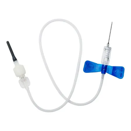 Myco Medical - GSBCS23G-12 - Safety Blood Collection Kit, 23G x &frac34;", 11.8" Tube, Blue, No Tube Holder, Latex-Free (LF), Sterile, 100/bx