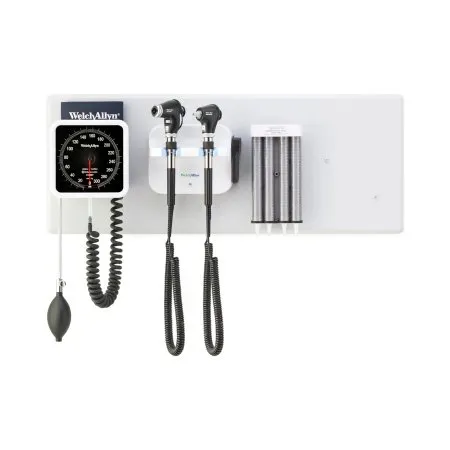 Welch Allyn - Green Series 777 - 777-PM3WAX-USXL - Integrated Wall System Green Series 777 Welch Allyn Green Series 777 Integrated Wall System With Panoptic Plus Led Ophthalmoscope, Macroview Plus Led Otoscope For Iexaminer, Bp Aneroid, And Ear Specula Di