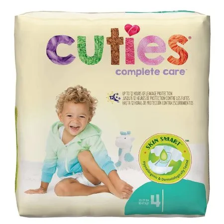 First - Cdb004 - Unisex Baby Diaper Cuties® Size 4 Disposable Heavy Absorbency