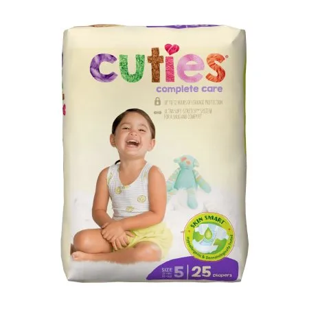 First - Cdb005 - Unisex Baby Diaper Cuties® Size 5 Disposable Heavy Absorbency
