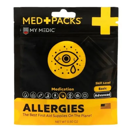 MyMedic - MM-KIT-S-MD-PK-ALRG-EA - My Medic MED PACKS Allergies First Aid Kit My Medic MED PACKS Allergies Plastic Pouch