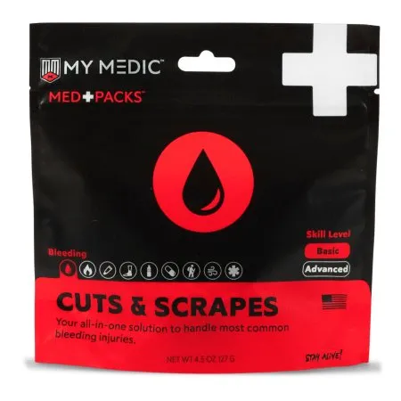 MyMedic - MM-KIT-S-MD-PK-BLD-CS - First Aid Kit My Medic? Med Packs Cuts And Scrapes Pouch
