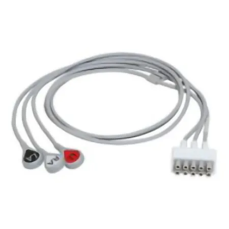 Soma Technology - CARESCAPE ONE - AE1021 - Ecg Leadwire Set Carescape One 3-lead, Snap, Aha, 74 Cm/29 In For Use Wtih Patient Monitoring