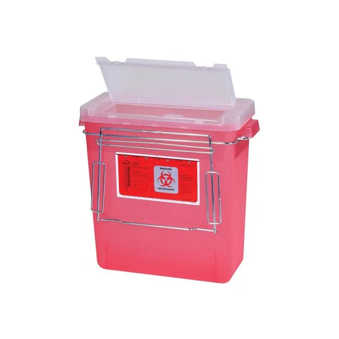 Harloff - SHARPSDM - Replacement Sharps Container With Cart Bracket Harloff For Use With M-series Or A-series Carts