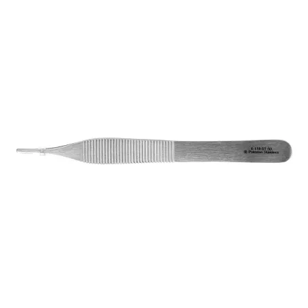 Miltex Instrument (Sterile Dis) - 6-118-ST-50 - Dressing Forceps Miltex Adson 4-3/4 Inch Length Floor Grade Pakistan Stainless Steel Sterile Nonlocking Thumb Handle Straight Serrated Tips