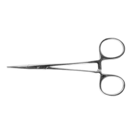Miltex Instrument (Sterile Dis) - 7-2-ST-50 - Hemostatic Forceps Miltex Halsted-mosquito 5 Inch Length Floor Grade Pakistan Stainless Steel Sterile Ratchet Lock Finger Ring Handle Straight Serrated Tips
