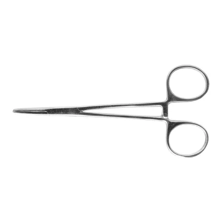 Miltex Instrument (Sterile Dis) - 7-4-ST-50 - Hemostatic Forceps Miltex Halsted-mosquito 5 Inch Length Floor Grade Pakistan Stainless Steel Sterile Ratchet Lock Finger Ring Handle Curved Serrated Tips