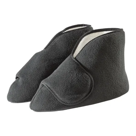 Silverts Adaptive - SV10160_SV2_M - Diabetic Bootie Slippers Silverts Medium / X-wide Black Ankle High