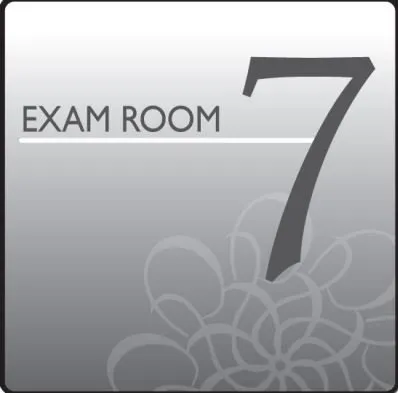Clinton Industries - EX7-S - Door Sign (standard) Exam Room Clinton Industries Exam Room 7