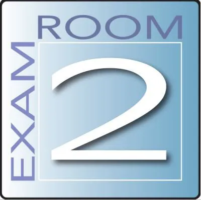 Clinton Industries - EX2-B - Door Sign Exam Room Clinton Industries Exam Room 2