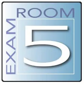 Clinton Industries - EX5-B - Door Sign Exam Room Clinton Industries Exam Room 5