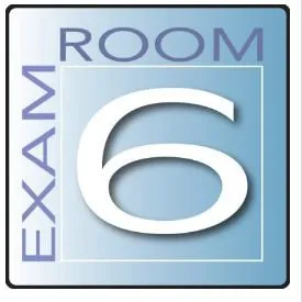 Clinton Industries - EX6-B - Door Sign Exam Room Clinton Industries Exam Room 6