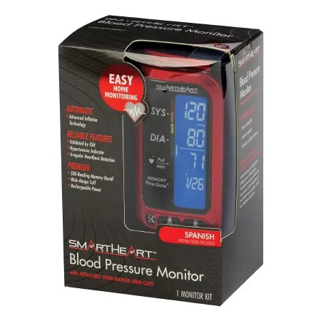 Veridian Healthcare - SmartHeart - 01-509 - Home Automatic Digital Blood Pressure Monitor Smartheart Adult Cuff Nylon Cuff 22 To 42 Cm Desk Model