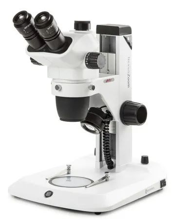 Globe Scientific - Nexius Zoom EVO - ENZ-1703-S - Nexius Zoom Evo Stereo Microscope Trinocular Head Plan Achromatic 0.65x To 5.5x Zoom With Clip Stops 120 To 240vac Plain Stage With Clips And Clear Plates