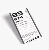 Graham-Field - Grafco - 1243-1 - Eye Chart Grafco 14 Inch Distance Acuity Test