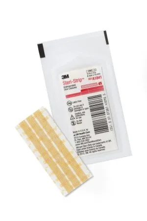 3M - From: A1841 To: A1847  Steri Strip AntimicrobialAntimicrobial Skin Closure Strip Steri Strip Antimicrobial 1/4 X 3 Inch Nonwoven Material Reinforced Strip Tan