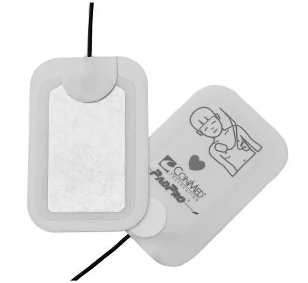 Conmed - From: 2603M To: 2603Z - Electrode Pediatric Radiotranslucent Pads 4 25" x 2 875" 48" Leadwire 1 pair pouch 10 pouches cs