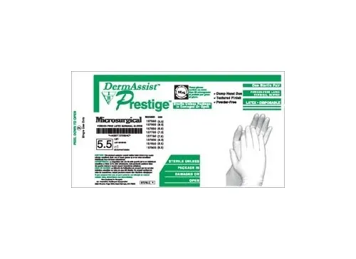 Innovative Healthcare - DermAssist Prestige Microsurgical - 137900 - Surgical Glove Dermassist Prestige Microsurgical Size 9 Sterile Latex Standard Cuff Length Fully Textured Brown Not Chemo Approved