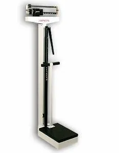 Detecto Scale - 449 - Column Scale With Height Rod Detecto Balance Beam Display 400 Lbs. Capacity White Analog