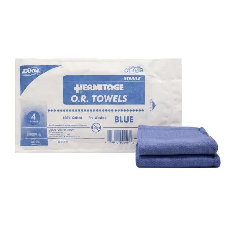 Dukal - Ct-04b - Or Towel, 17&#148; X 26&#148;, Sterile 4s, Blue, 4/Pk, 20 Pk/Cs