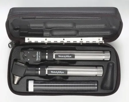 Welch Allyn - From: 92820 To: 92821  PocketScope Set Includes Ophthalmoscope, Otoscope/ Throat Illuminator, AA Alkaline Battery Handles, Hard Case, No Charger