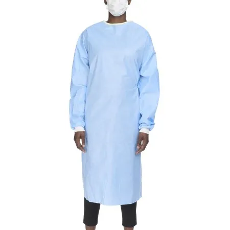 O & M Halyard - Evolution 4 - 90012 - O&M Halyard  Non Reinforced Surgical Gown with Towel  Large Blue Sterile Not Rated Disposable