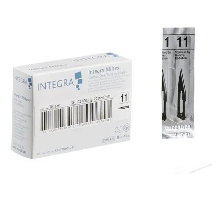 Integra Lifesciences - From: 4-110 To: 4-320  MiltexSurgical Blade Miltex Carbon Steel No. 10 Sterile Disposable Individually Wrapped