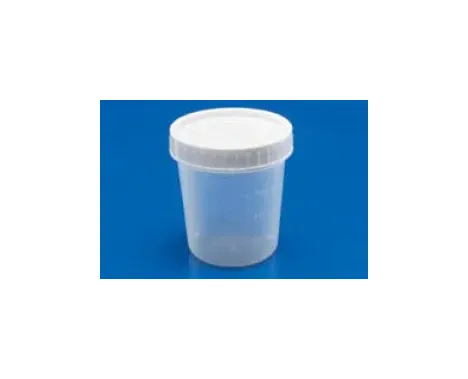 Cardinal - Precision OR Packaged - 17099 - Specimen Container Precision OR Packaged 2-1/2 X 3 Inch 120 mL (4 oz.) Screw Cap Unprinted OR Sterile