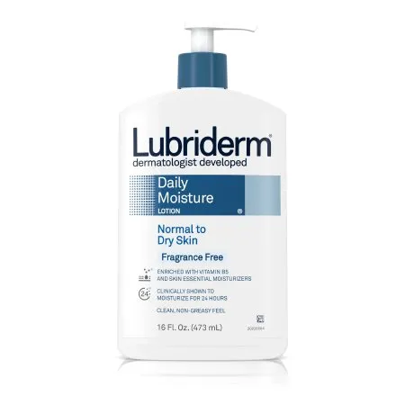 J & J Healthcare Systems - Lubriderm - From: 00052800483224 To: 00052800483231 - J&J  Hand and Body Moisturizer  16 oz. Pump Bottle Unscented Lotion CHG Compatible