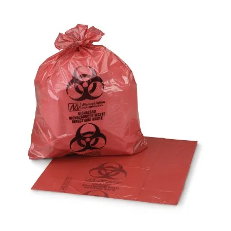 McKesson - 03-4545 - Infectious Waste Bag McKesson 45 to 55 gal. Red Bag 40 X 55 Inch