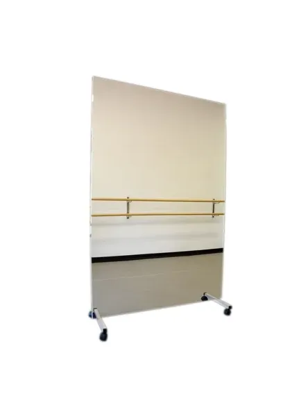 Fabrication Enterprises - 19-1015 - Glassless mirror, mobile caster base, vertical