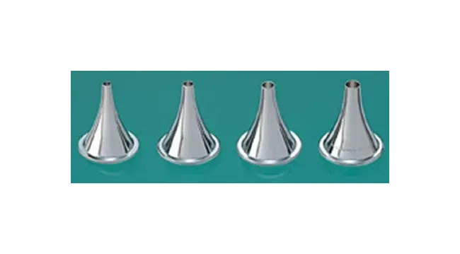 Integra Lifesciences - 19-2 - Ear Speculum Tip Set Round Tip Size 1 To 4 Chrome Plated 4.5, 5.5, 6.5, 7.5 Mm Reusable