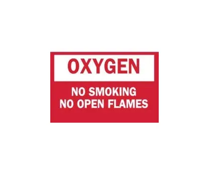 Fisher Scientific - 19102449 - Sign, oxygen: No Smoking 7x10 Ss
