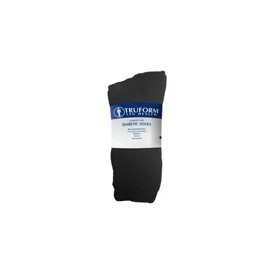 Truform - From: 1918BL-L To: 1918WH-M - Loose Fit Diabetic Sock 3/Pack Black