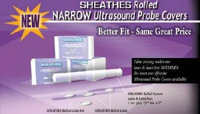Sheathing Technologies - Sheathes - 10500 -  Ultrasound Probe Cover  7/8 X 8 Inch Latex NonSterile For use with Ultrasound Endocavity Probe