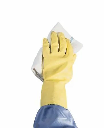 Ansell Healthcare - 8988 - Ansell Utility Glove Large Flock Lined Latex Yellow 12 Inch Straight Cuff NonSterile