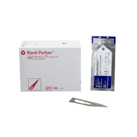 Aspen Surgical - Bard-Parker - 371211 - Products Bard Parker Surgical Blade Bard Parker Stainless Steel No. 11 Sterile Disposable Individually Wrapped