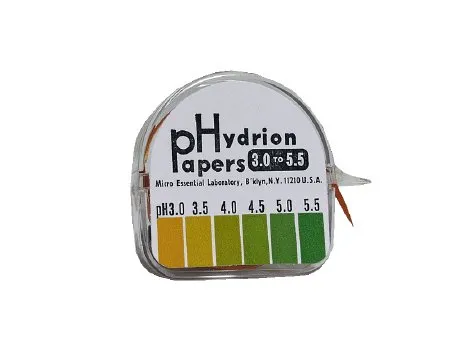 Fisher Scientific - Hydrion - MES325 - pH Paper in Dispenser Hydrion 3.0 to 5.5