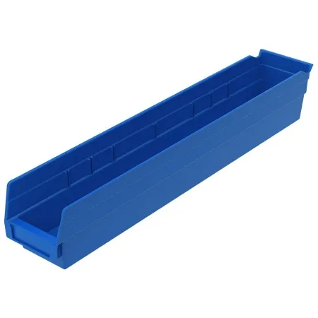 Akro-Mils - 30124BLUE - Shelf Bin Blue Industrial Grade Polymers 4 X 4-1/8 X 23-5/8 Inch