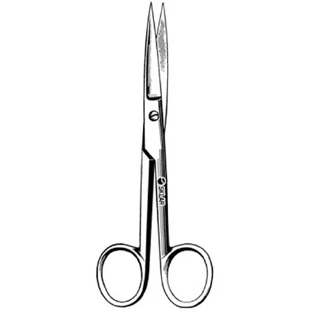 Sklar - 13-1045 - Operating Scissors Sklar 4-1/2 Inch Length Or Grade Stainless Steel Finger Ring Handle Sharp Tip / Sharp Tip