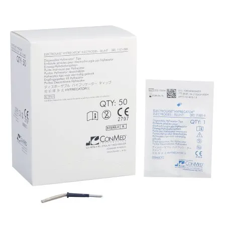 Conmed/Linvatec - Electrolase - 7-101-8CS - Conmed  Blade Electrode  Stainless Steel Blunt Blade Tip Disposable Sterile